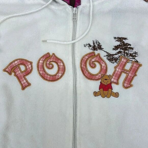 Disney Winnie The Pooh Full Zipper Soft Fleece Hoodie - Picture 3 of 10
